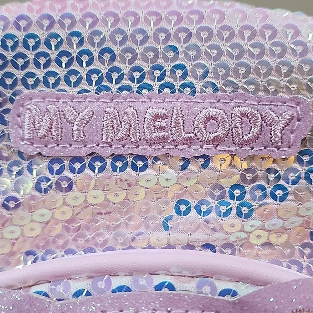 Sanrio My Melody Pink Mini Back Pack Pink Sequins Faux Leather NWOT